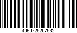 Código de barras (EAN, GTIN, SKU, ISBN): '4059729207982'