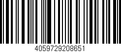 Código de barras (EAN, GTIN, SKU, ISBN): '4059729208651'