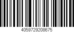 Código de barras (EAN, GTIN, SKU, ISBN): '4059729208675'