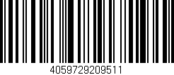 Código de barras (EAN, GTIN, SKU, ISBN): '4059729209511'