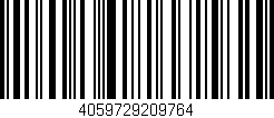Código de barras (EAN, GTIN, SKU, ISBN): '4059729209764'