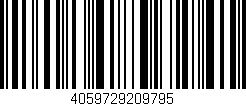 Código de barras (EAN, GTIN, SKU, ISBN): '4059729209795'