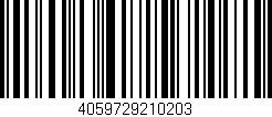 Código de barras (EAN, GTIN, SKU, ISBN): '4059729210203'