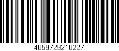 Código de barras (EAN, GTIN, SKU, ISBN): '4059729210227'