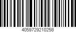 Código de barras (EAN, GTIN, SKU, ISBN): '4059729210258'