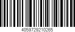 Código de barras (EAN, GTIN, SKU, ISBN): '4059729210265'