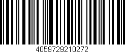 Código de barras (EAN, GTIN, SKU, ISBN): '4059729210272'