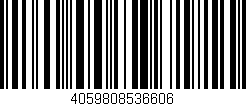 Código de barras (EAN, GTIN, SKU, ISBN): '4059808536606'