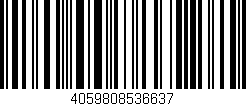 Código de barras (EAN, GTIN, SKU, ISBN): '4059808536637'