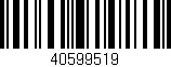 Código de barras (EAN, GTIN, SKU, ISBN): '40599519'