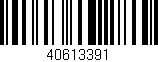 Código de barras (EAN, GTIN, SKU, ISBN): '40613391'