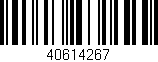 Código de barras (EAN, GTIN, SKU, ISBN): '40614267'