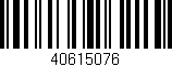 Código de barras (EAN, GTIN, SKU, ISBN): '40615076'