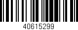 Código de barras (EAN, GTIN, SKU, ISBN): '40615299'