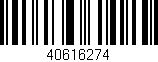 Código de barras (EAN, GTIN, SKU, ISBN): '40616274'