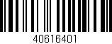 Código de barras (EAN, GTIN, SKU, ISBN): '40616401'