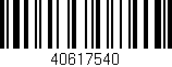 Código de barras (EAN, GTIN, SKU, ISBN): '40617540'