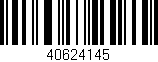 Código de barras (EAN, GTIN, SKU, ISBN): '40624145'