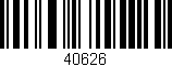 Código de barras (EAN, GTIN, SKU, ISBN): '40626'