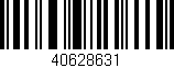 Código de barras (EAN, GTIN, SKU, ISBN): '40628631'