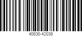 Código de barras (EAN, GTIN, SKU, ISBN): '40630-42038'