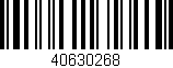Código de barras (EAN, GTIN, SKU, ISBN): '40630268'