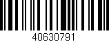 Código de barras (EAN, GTIN, SKU, ISBN): '40630791'