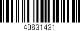 Código de barras (EAN, GTIN, SKU, ISBN): '40631431'