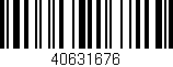 Código de barras (EAN, GTIN, SKU, ISBN): '40631676'