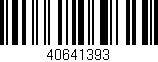 Código de barras (EAN, GTIN, SKU, ISBN): '40641393'