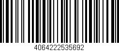 Código de barras (EAN, GTIN, SKU, ISBN): '4064222535692'