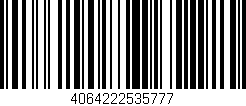Código de barras (EAN, GTIN, SKU, ISBN): '4064222535777'
