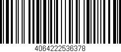 Código de barras (EAN, GTIN, SKU, ISBN): '4064222536378'