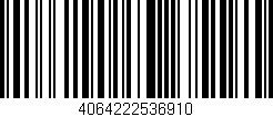 Código de barras (EAN, GTIN, SKU, ISBN): '4064222536910'