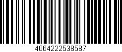 Código de barras (EAN, GTIN, SKU, ISBN): '4064222538587'