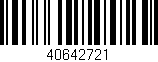Código de barras (EAN, GTIN, SKU, ISBN): '40642721'
