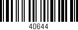 Código de barras (EAN, GTIN, SKU, ISBN): '40644'