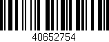 Código de barras (EAN, GTIN, SKU, ISBN): '40652754'