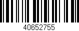 Código de barras (EAN, GTIN, SKU, ISBN): '40652755'
