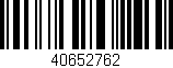 Código de barras (EAN, GTIN, SKU, ISBN): '40652762'