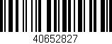 Código de barras (EAN, GTIN, SKU, ISBN): '40652827'