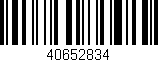 Código de barras (EAN, GTIN, SKU, ISBN): '40652834'