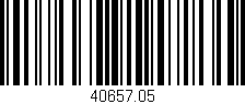 Código de barras (EAN, GTIN, SKU, ISBN): '40657.05'
