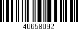 Código de barras (EAN, GTIN, SKU, ISBN): '40658092'