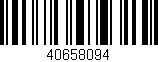 Código de barras (EAN, GTIN, SKU, ISBN): '40658094'