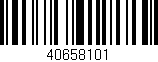 Código de barras (EAN, GTIN, SKU, ISBN): '40658101'