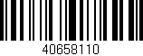 Código de barras (EAN, GTIN, SKU, ISBN): '40658110'