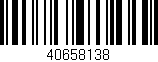 Código de barras (EAN, GTIN, SKU, ISBN): '40658138'