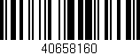 Código de barras (EAN, GTIN, SKU, ISBN): '40658160'