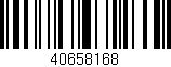 Código de barras (EAN, GTIN, SKU, ISBN): '40658168'